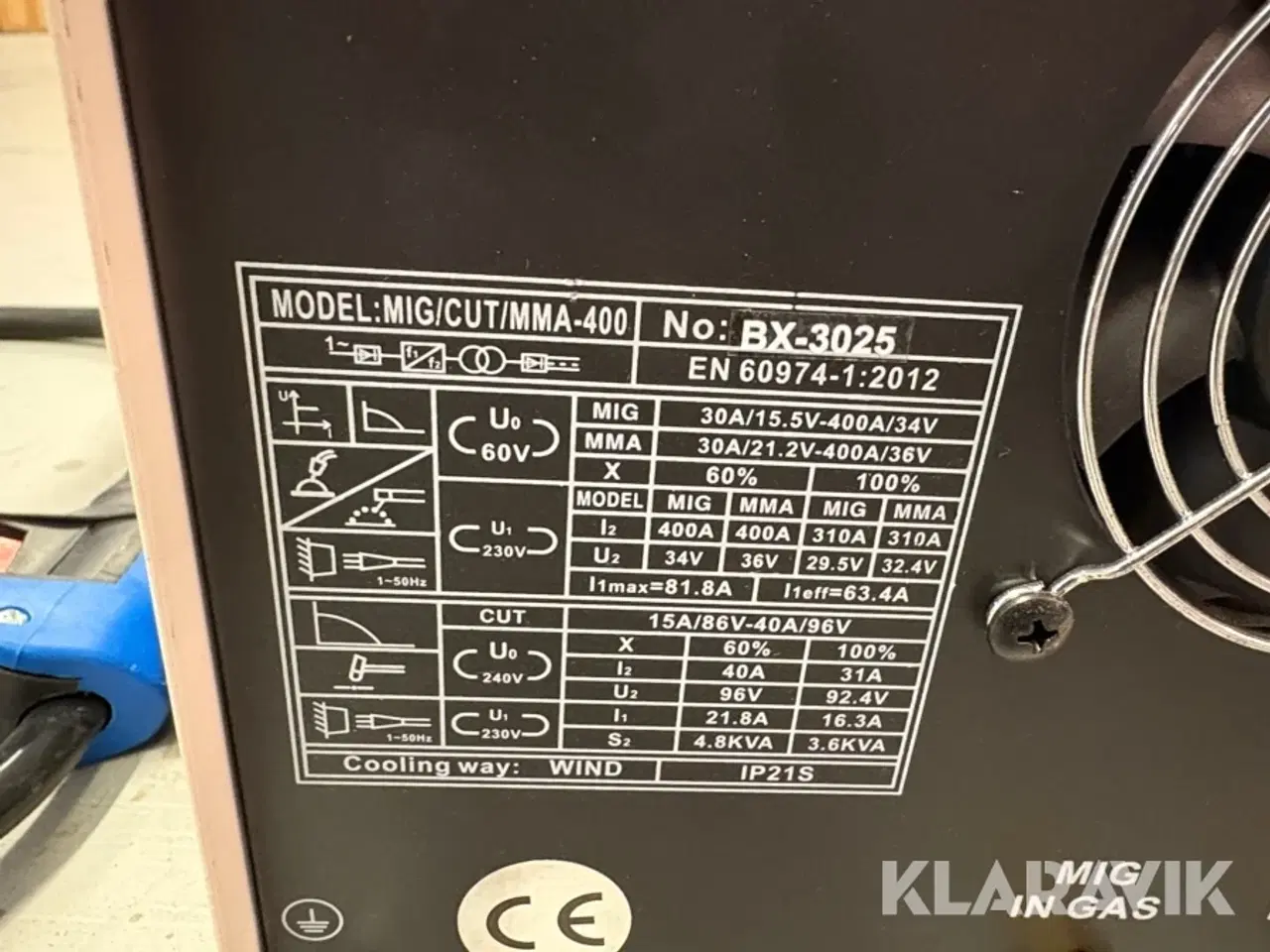 Billede 6 - Svejsemaskine Boxer Mig/cut/mma-400