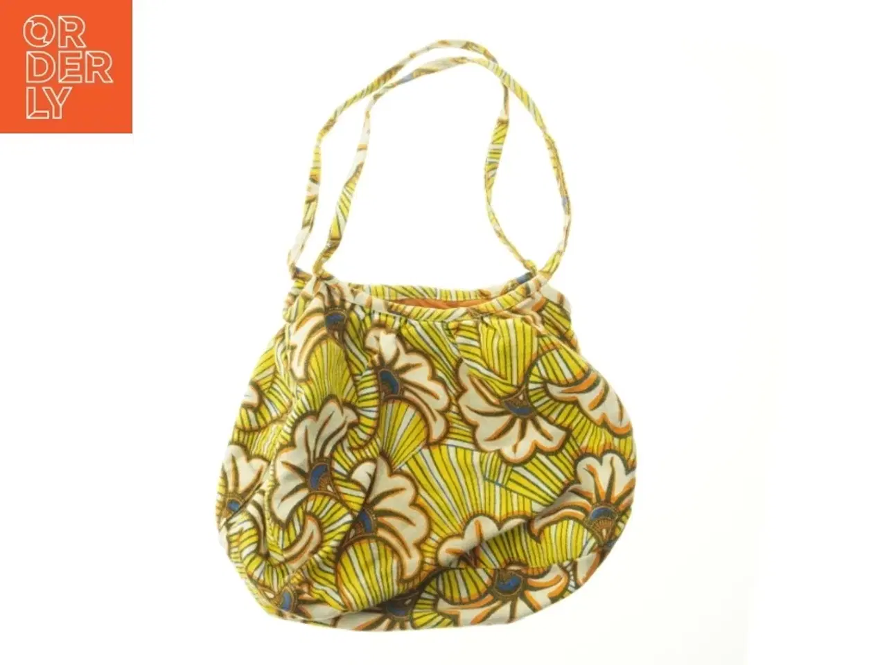 Billede 1 - Farverig taske med blomsterprint (str. 38x32 cm)