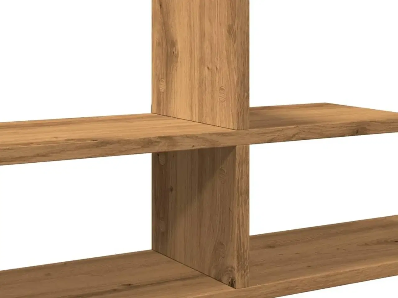 Billede 7 - Væghylde 124,5x18x60,5 cm konstrueret træ egetræsfarve