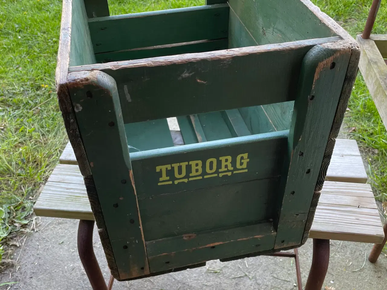Billede 3 - Tuborg Ølkasse træ til 50 flasker