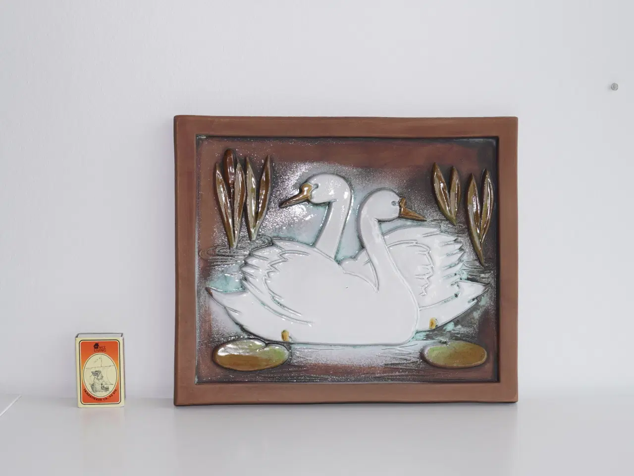 Billede 2 - Vintage relief svanepar af Aimo Nietosvuori f Jie
