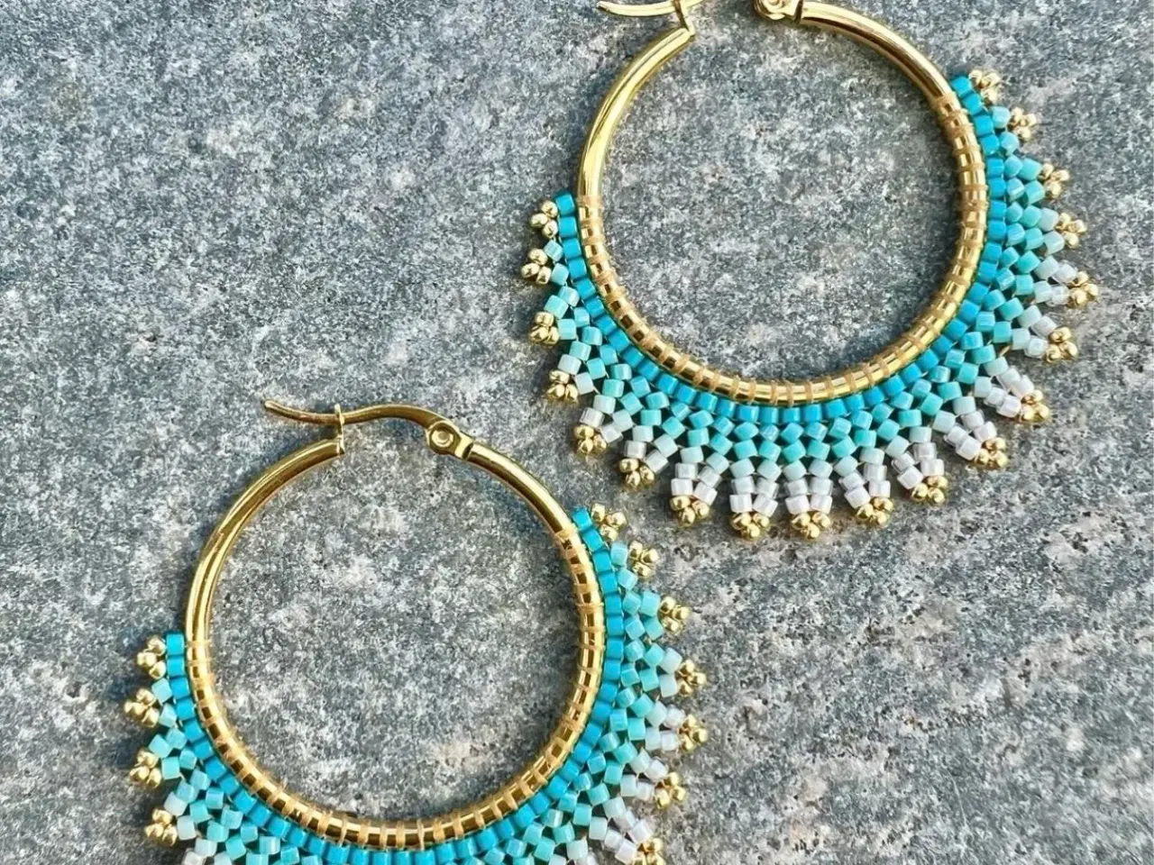 Billede 1 - Øreringe, håndlavede 