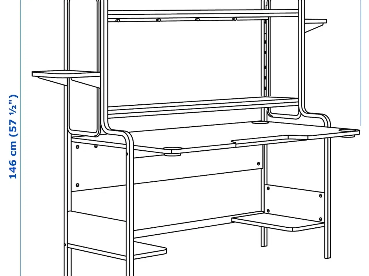 Billede 1 - Skrivebord Ikea Fredde