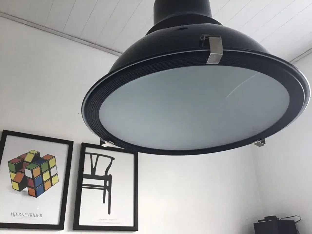 Billede 2 - Loftlampe i Sort metal