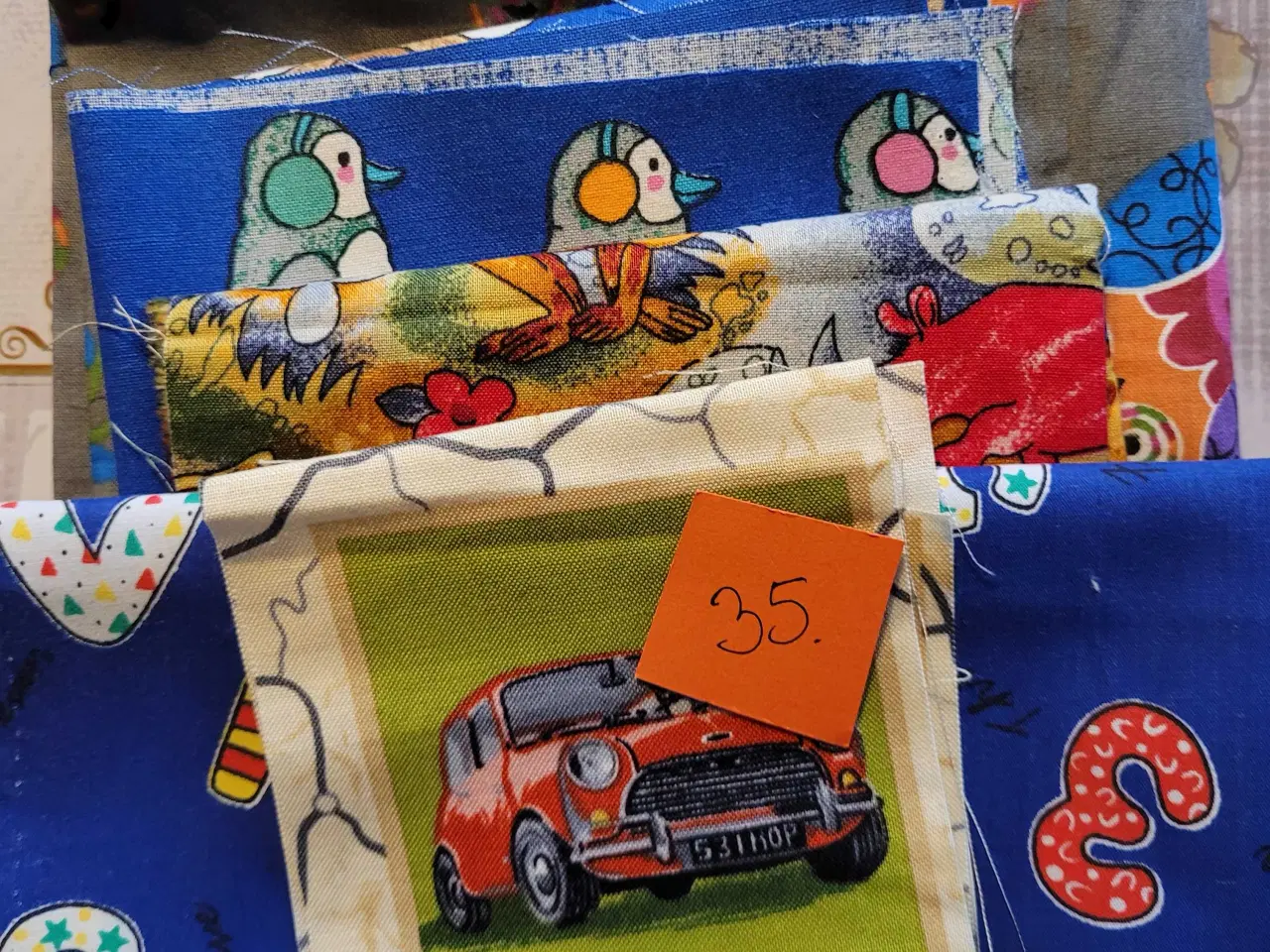 Billede 3 - Jule patchwork stof 