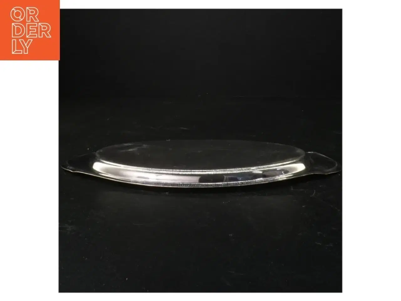 Billede 2 - Sølvfarvet serveringsfad (str. 31 cm)