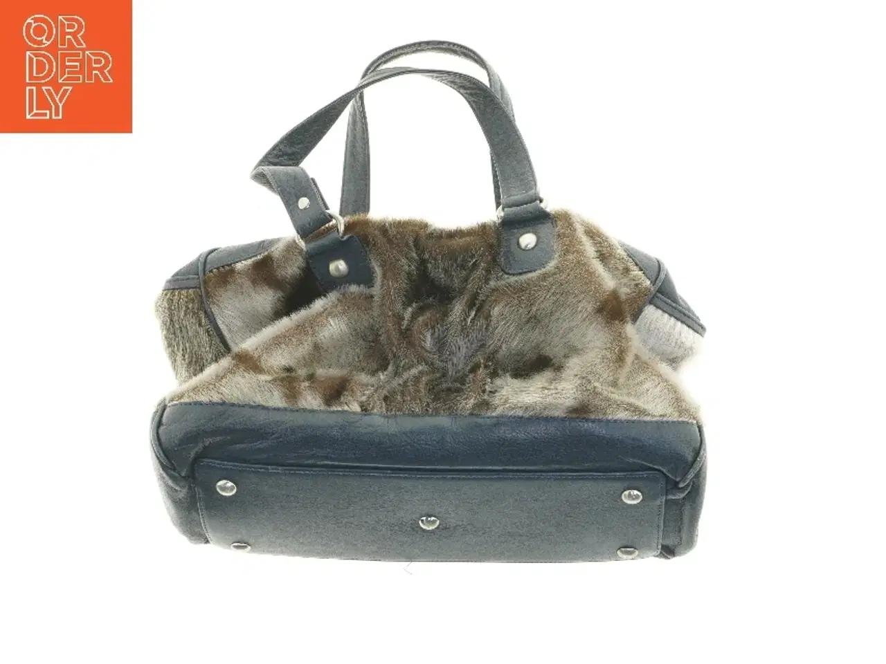 Billede 1 - Håndtaske i pels og læder fra Great Greenland By Isaksen Design (str. 37 x 22 x 13 cm)