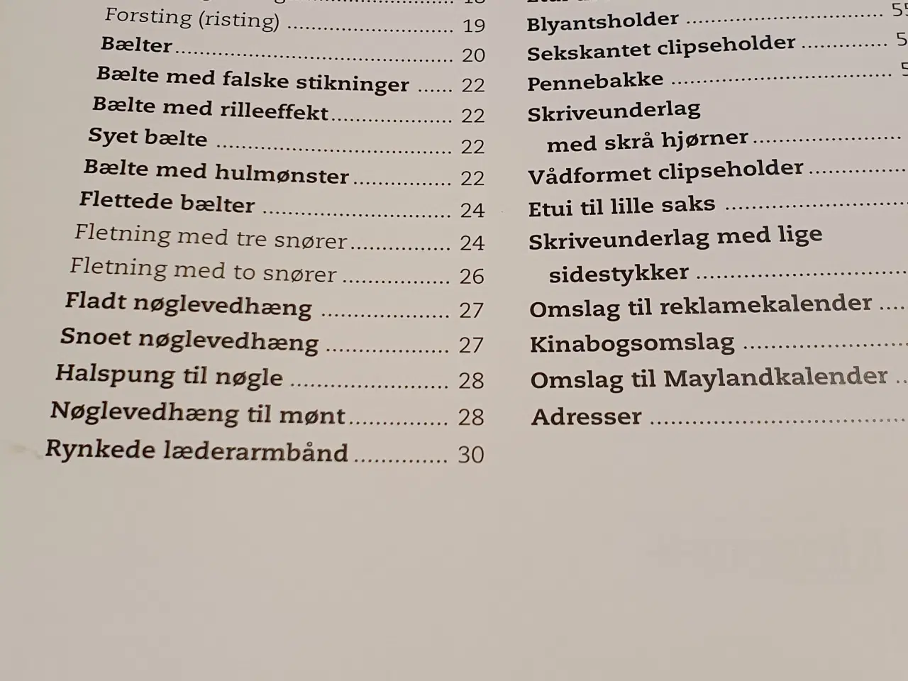 Billede 3 - Ny bog: små ting I læder