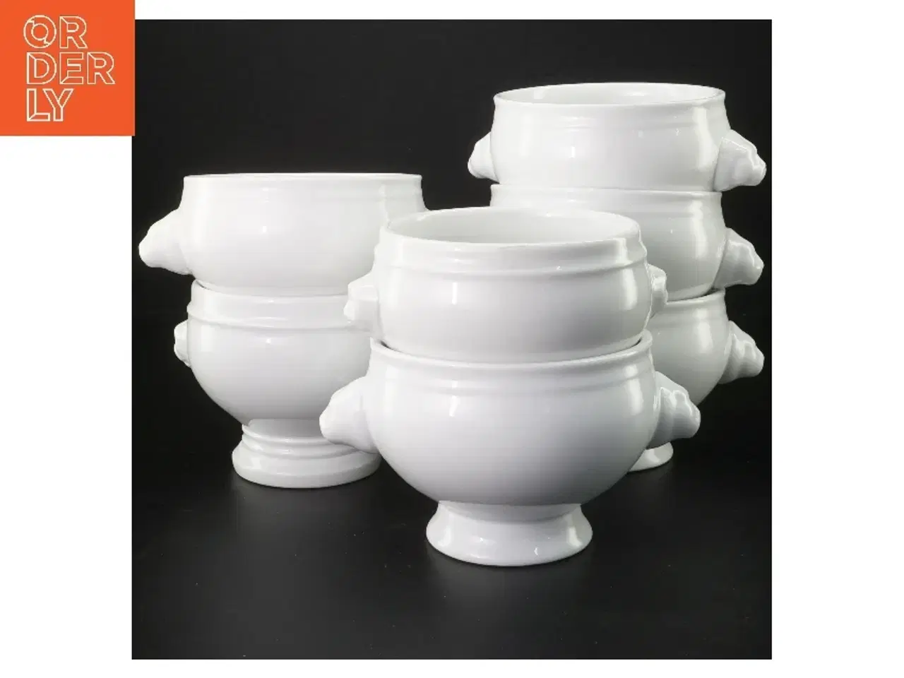 Billede 1 - Hvide suppeskåle fra Pillivuyt (str. 7 styk, ø 11 cm)