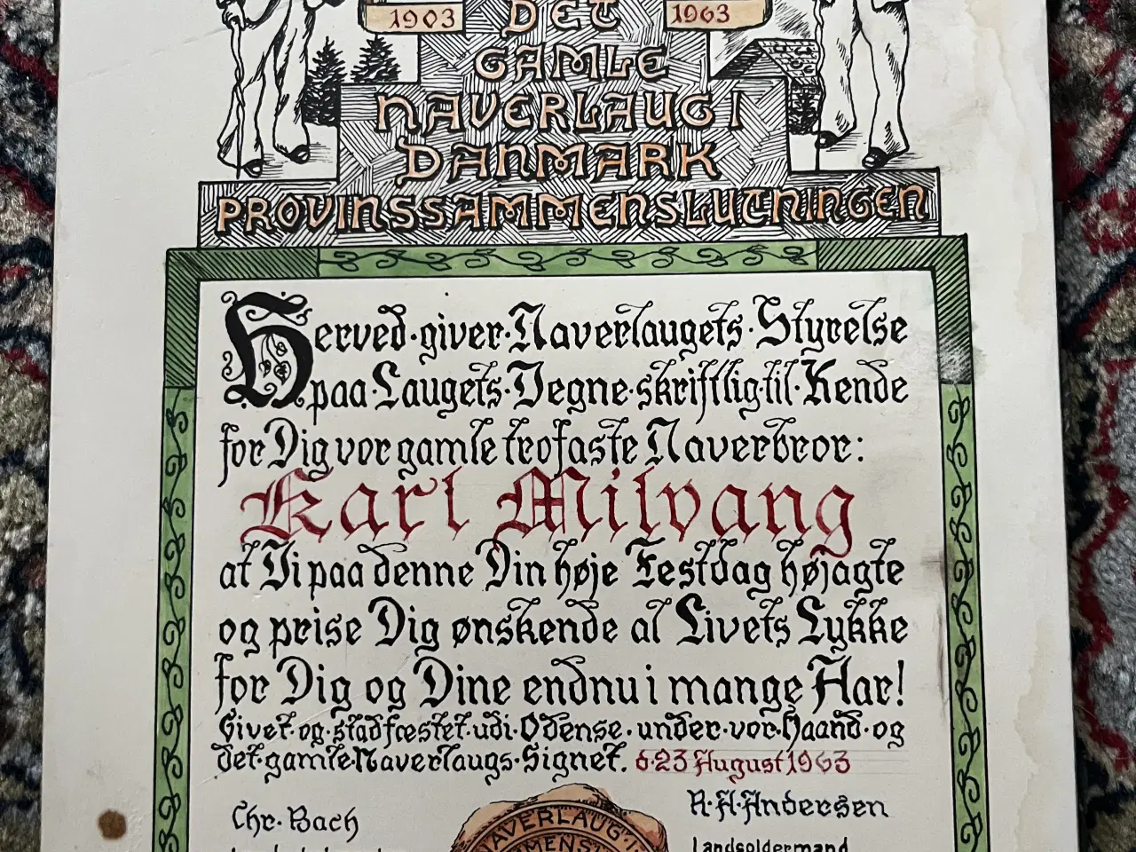 Billede 1 - Ældre diplom