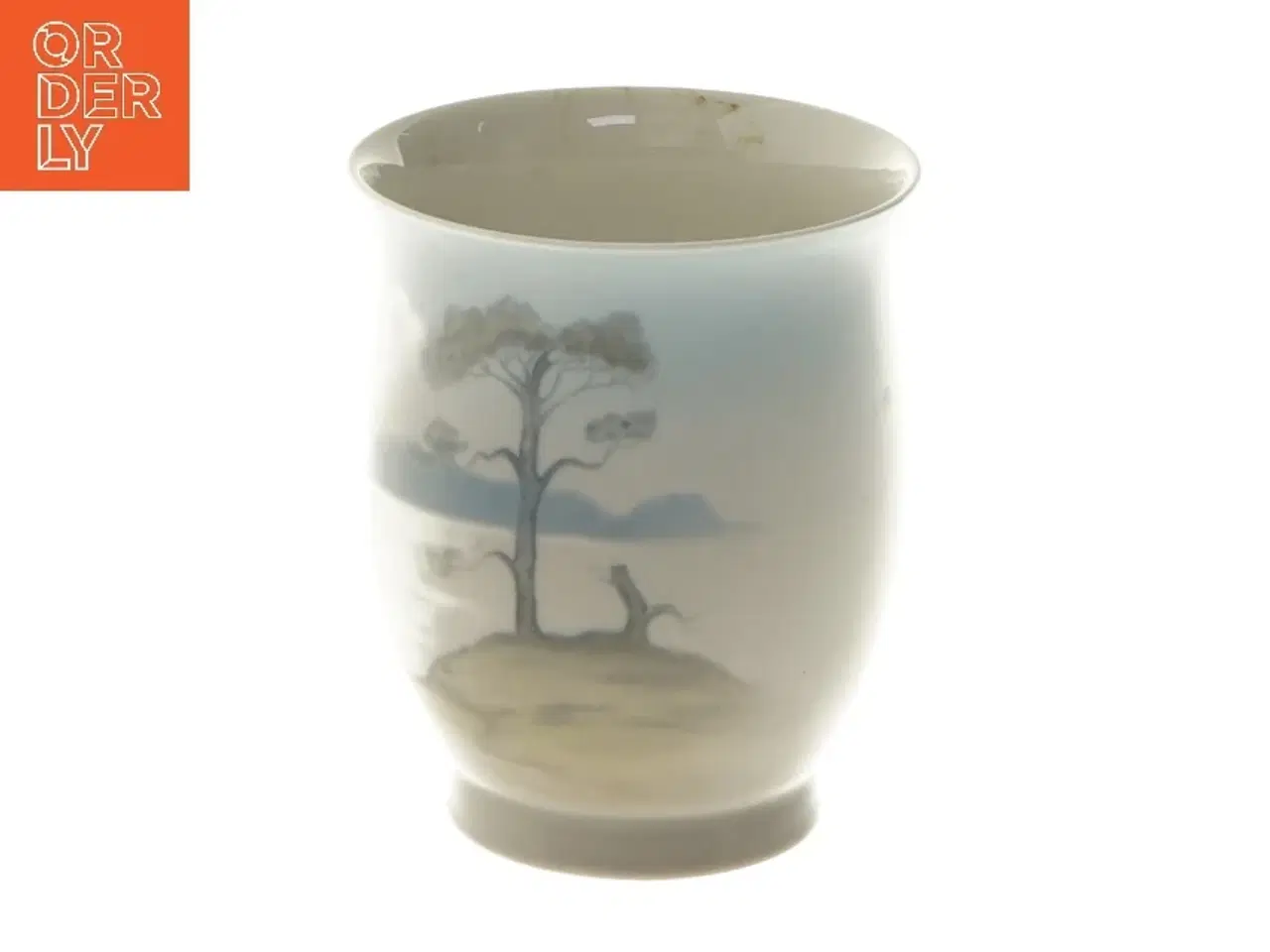 Billede 1 - Porcelænskop med landskabsmotiv fra Bing & Grøndahl (str. Ø 8,5x11 cm)