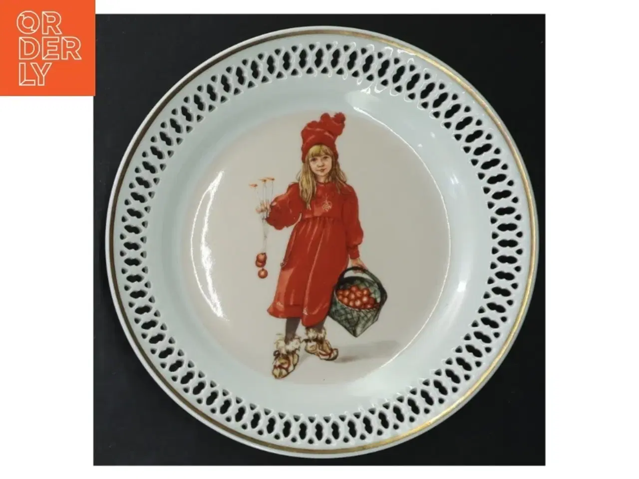 Billede 3 - Dekorative porcelænstallerkener fra B&G (str. Ø. 17 cm. 3 styk)