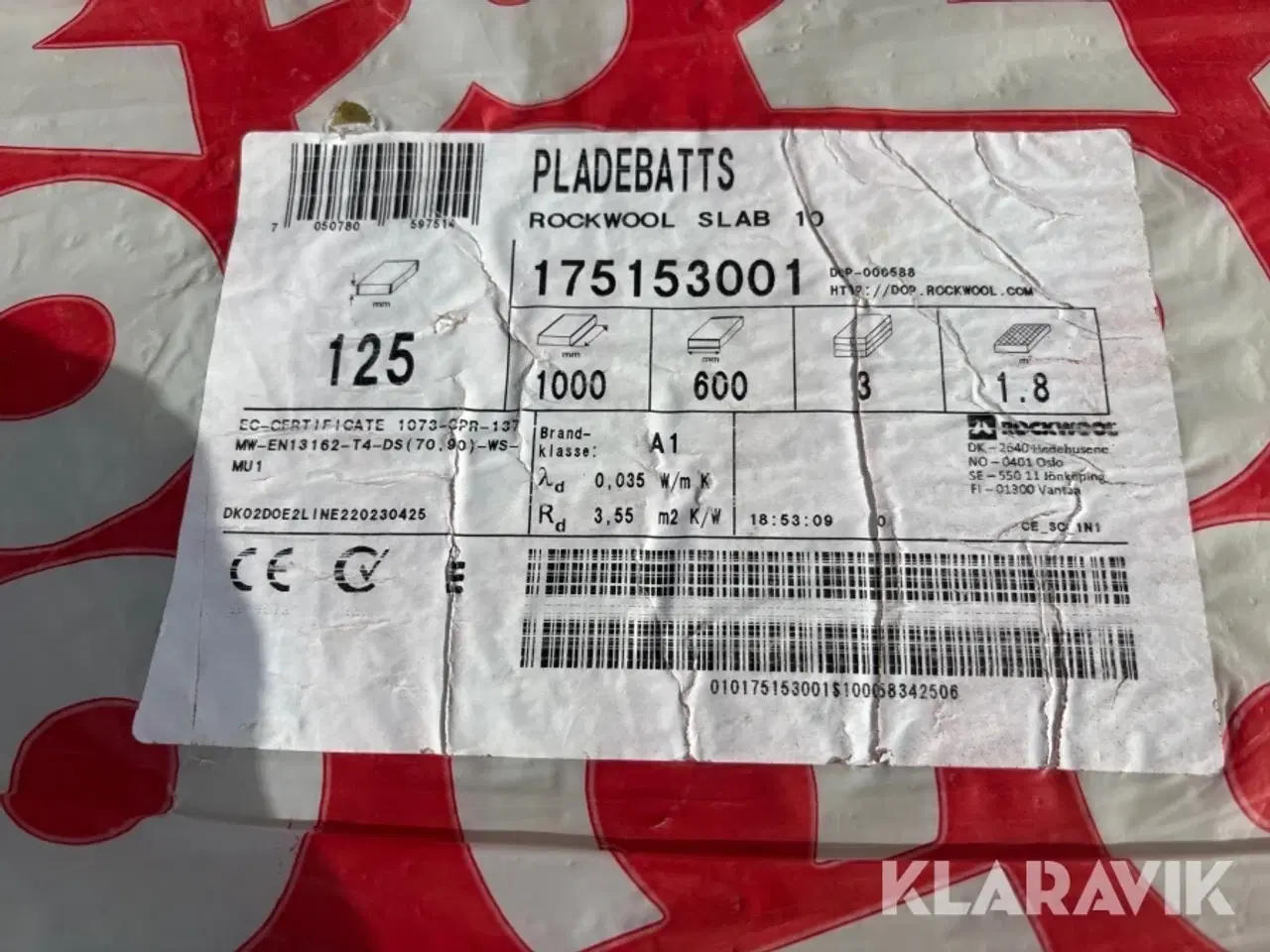 Billede 8 - Isolering Rockwool 30/100/125/200 mm