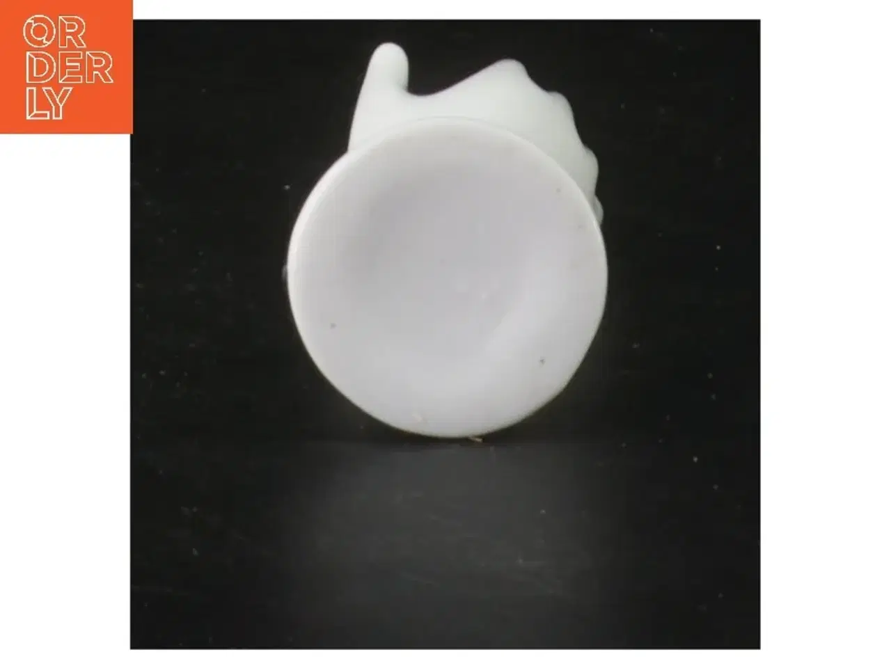 Billede 3 - Hvid håndformet ringholder (str. 8 cm)