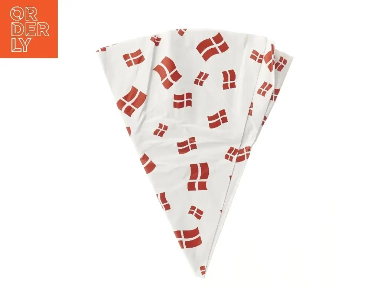 Billede 1 - Rund fødselsdags voksdug med danske flag på (str. Ø 104 cm)