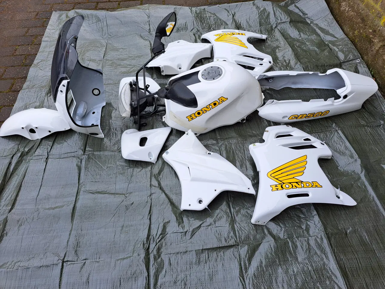 Billede 5 - Honda Cb500 kåbe Hvid