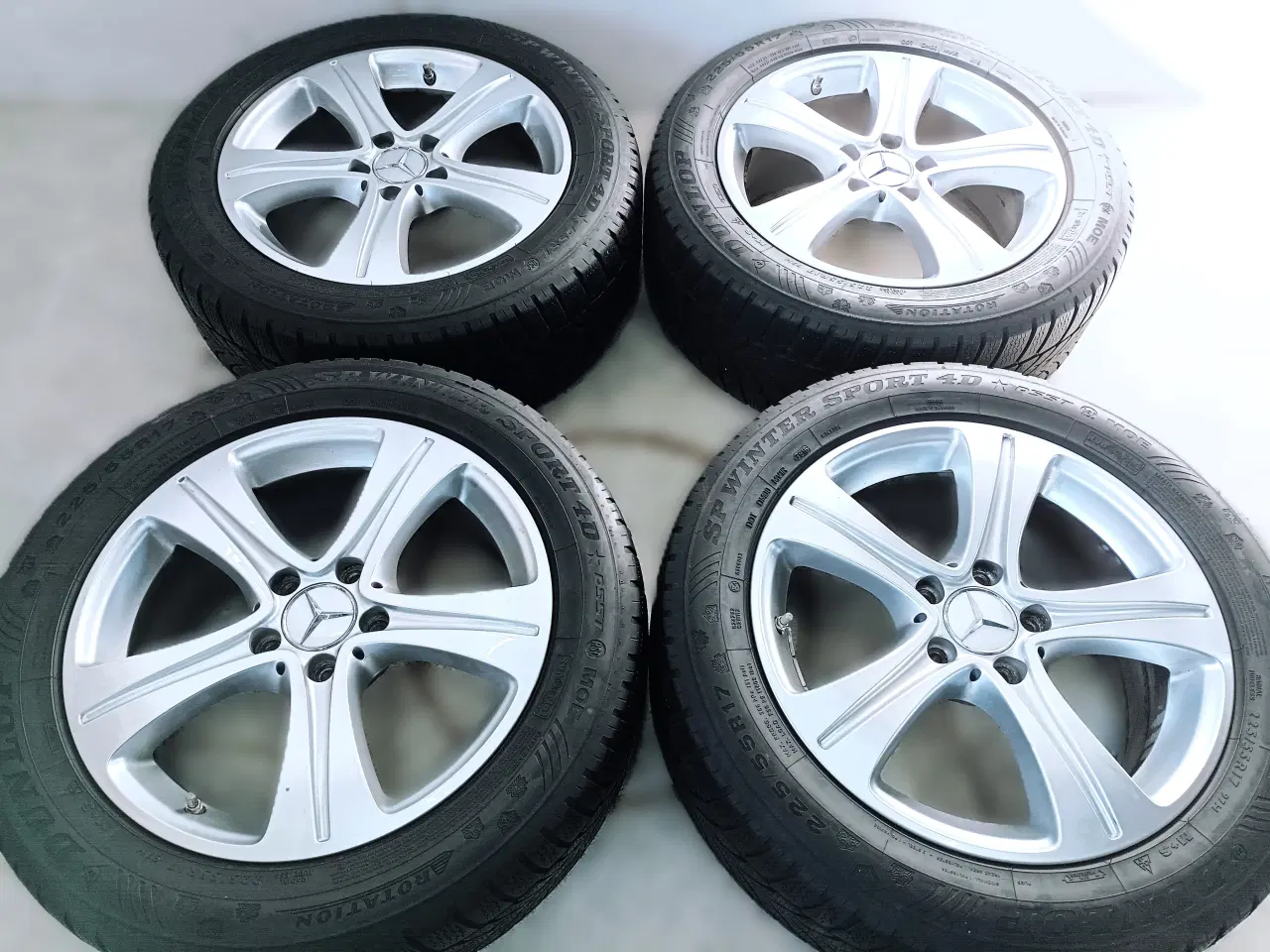 Billede 5 - 5x112 17" ET40 nav 66,6ø Mercedes vintersæt Inkl.T