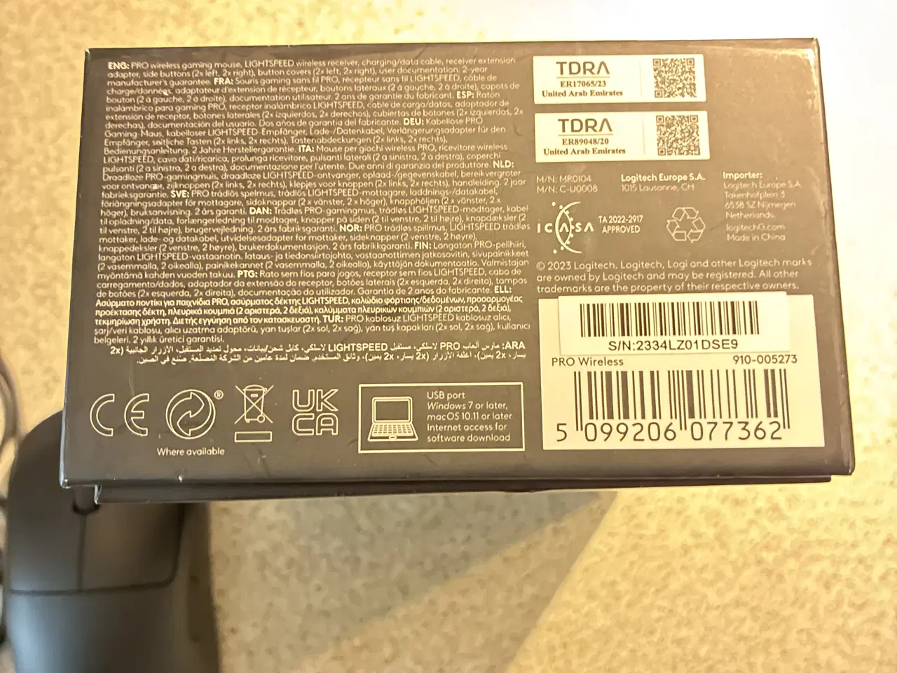 Billede 8 - Logitech G Pro Wireless mus i sort. 