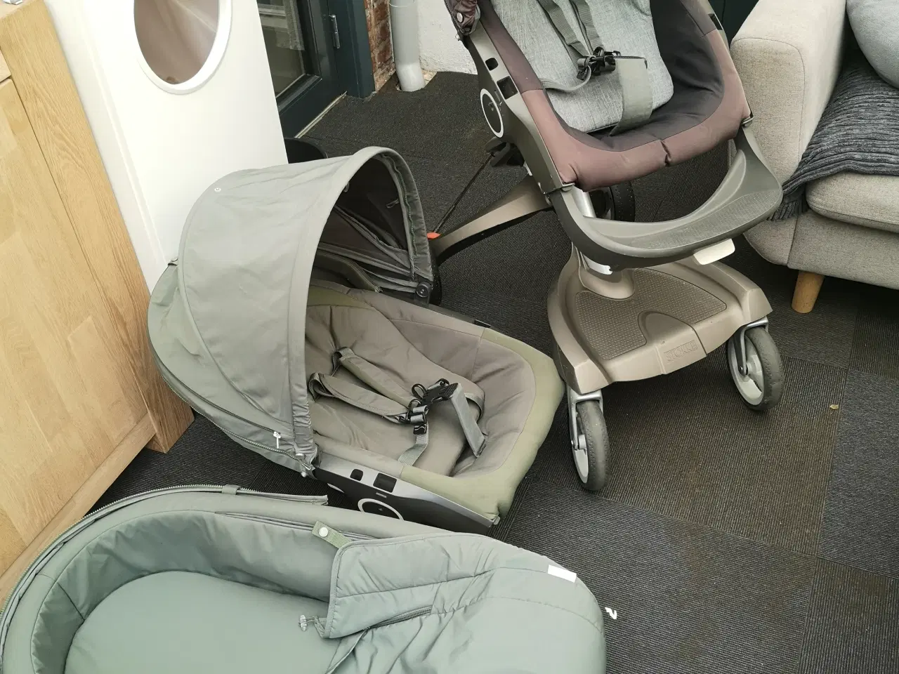 Billede 1 - STOKKE Barnevogn med tre kurve