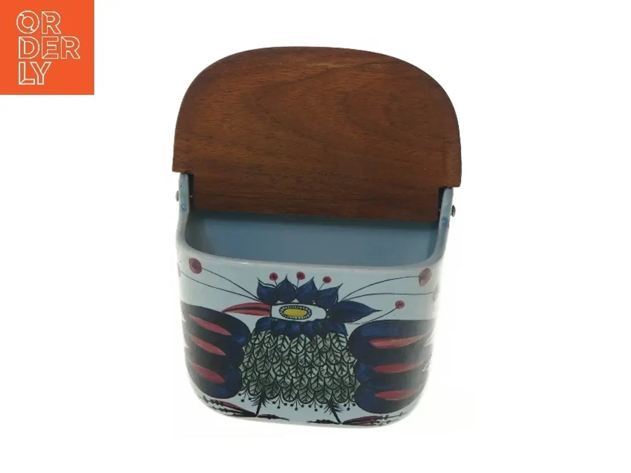 Billede 5 - Keramik vægspand med låg (str. 16x14x8 cm)