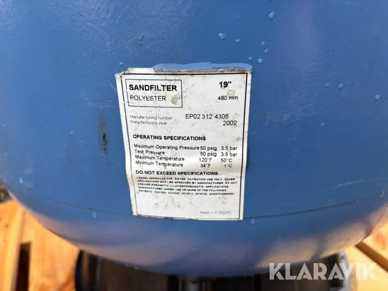 Billede 10 - Sandfilter Tagelus TA-40