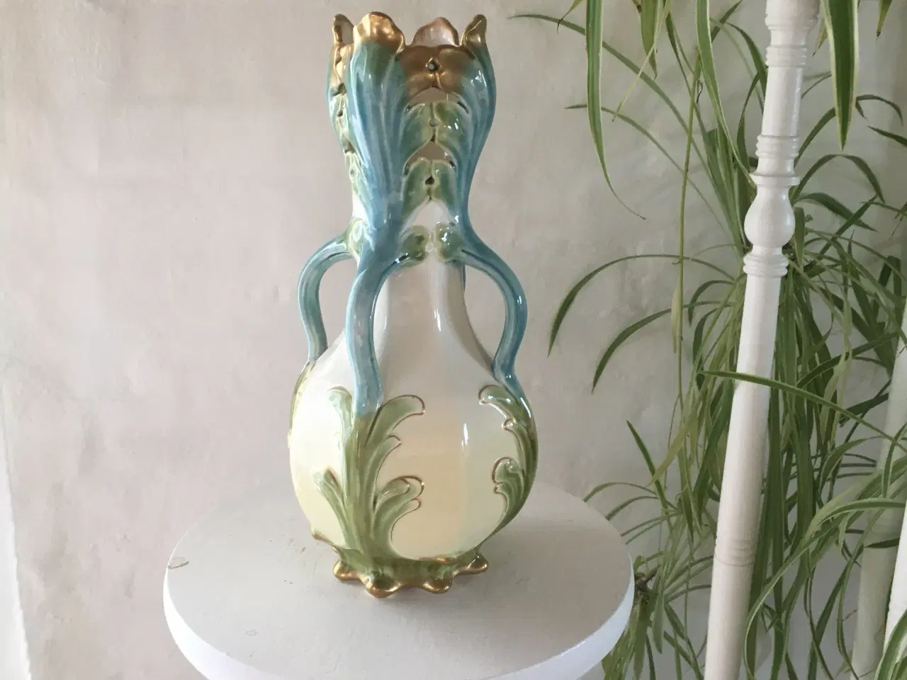 Billede 1 - Sarreguemines majolica vase