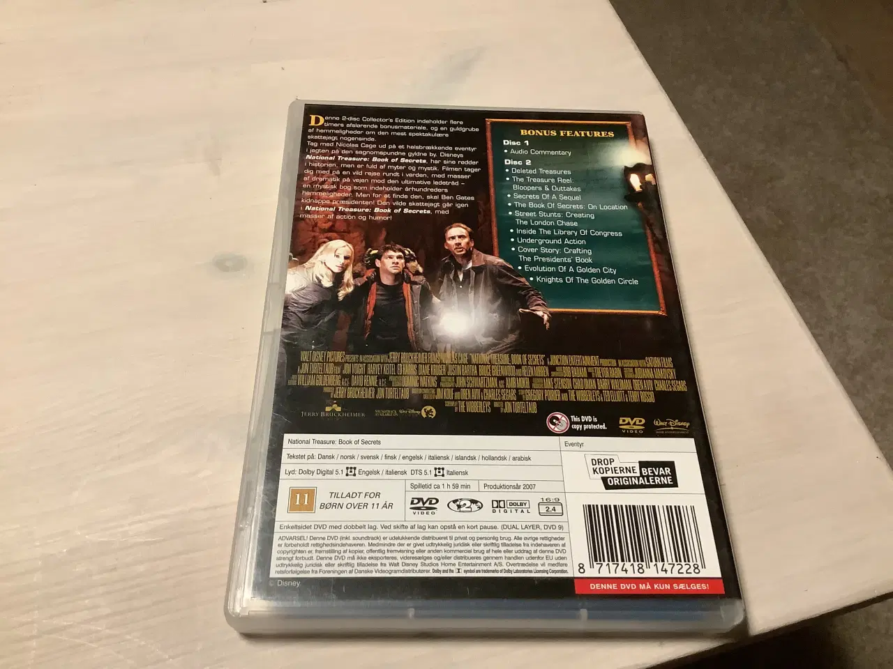 Billede 2 - National Treasure 2 - Book of secrets 2 dvd