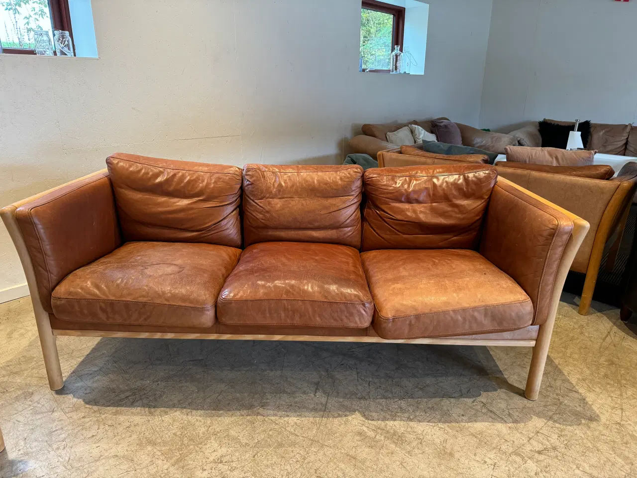 Billede 1 - Læder Sofa 2 stk.