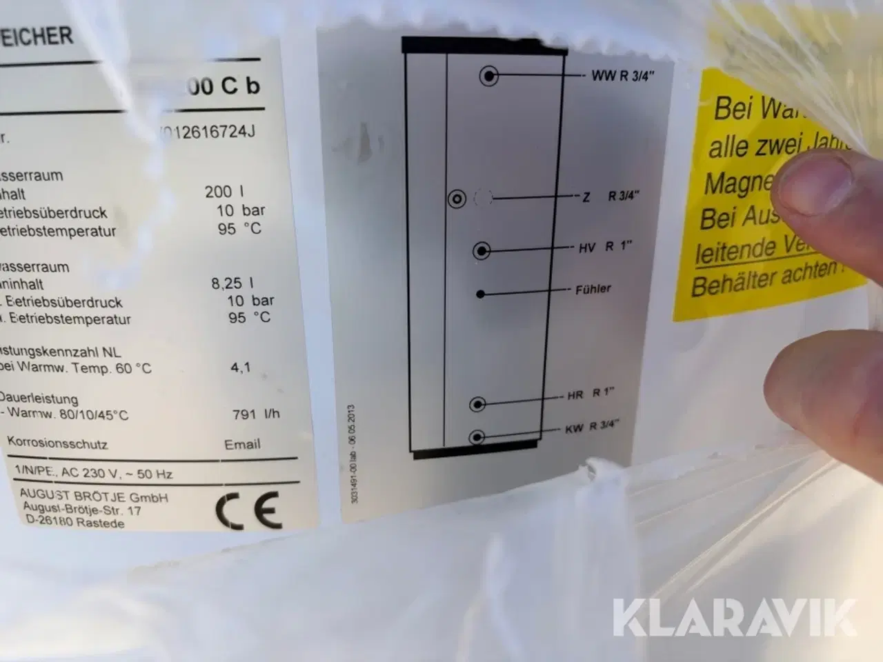 Billede 6 - Varmtvandsbeholder Brötje Was 200c