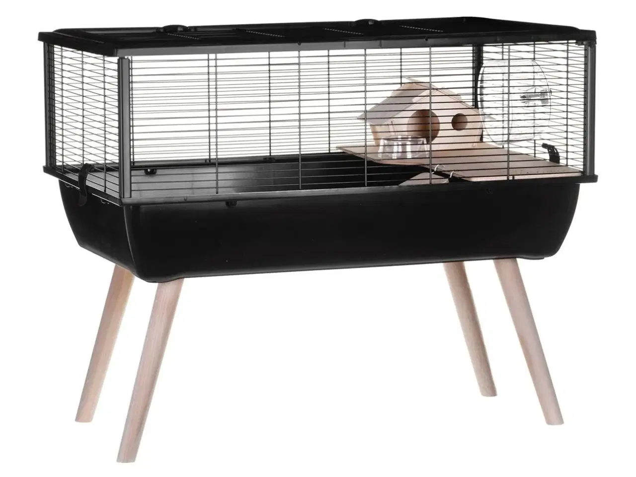 Billede 1 - Gnaverbur med ben ZOLUX Neo Nigha H36, sort – 1 stk.