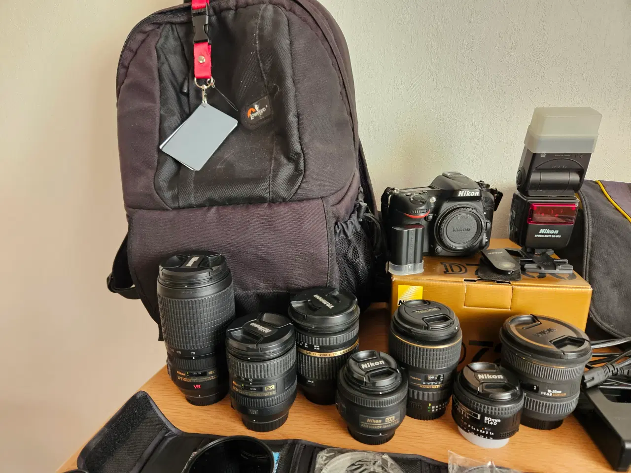 Billede 2 - Nikon D7200 Entusiast-sæt: 7 objektiver, SB-600 bl