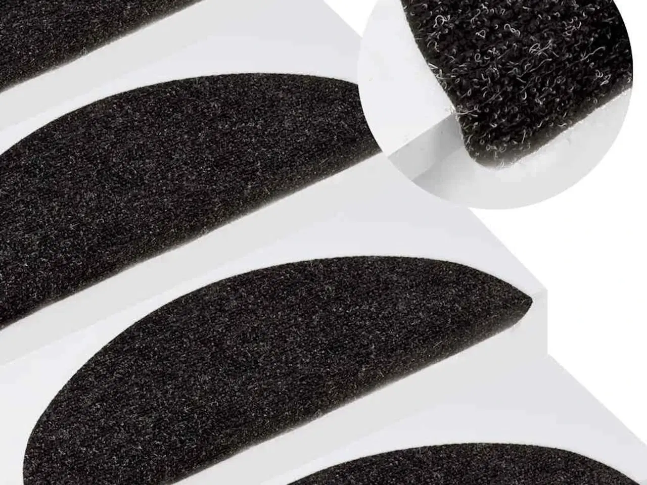 Billede 1 - Selvklæbende trappemåtter 15 stk. 56x17x3 cm antracitgrå
