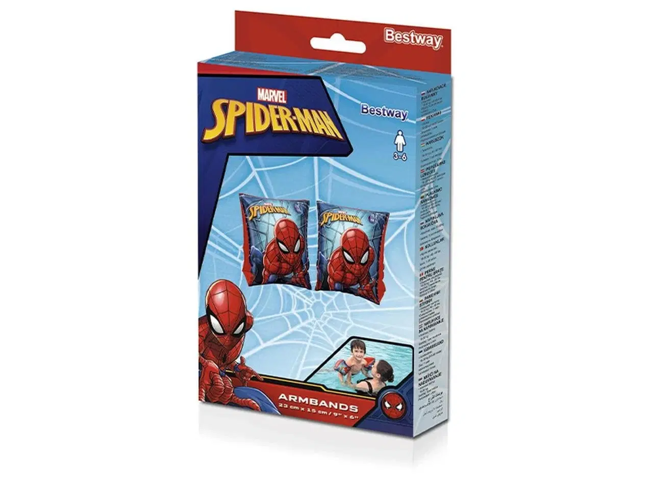 Billede 2 - Bestway badevinger - Spiderman, multifarvet (3-6 år)