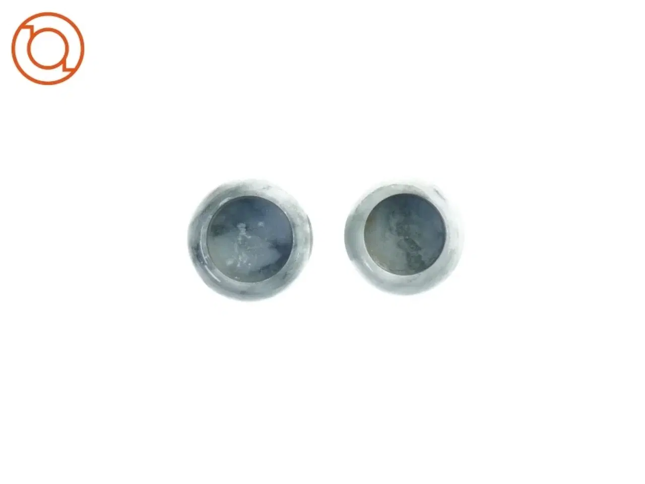 Billede 2 - Lysestager i marmor til fyrfadslys (str. 10 cm og 4 cm)