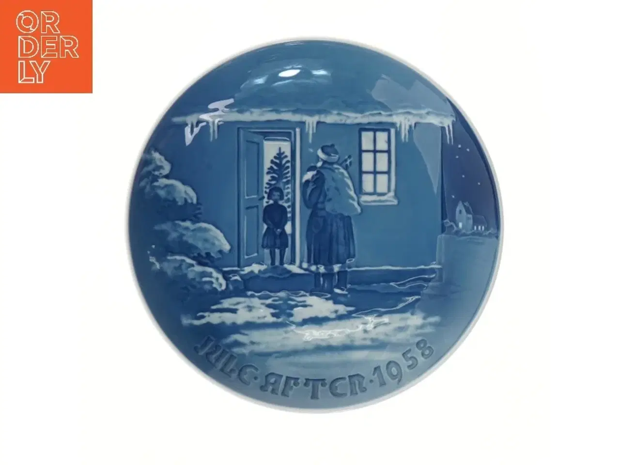 Billede 1 - Juleplatte fra 1958 af Bing & Grøndahl fra Bing & Grøndahl (str. Ø 18 cm)