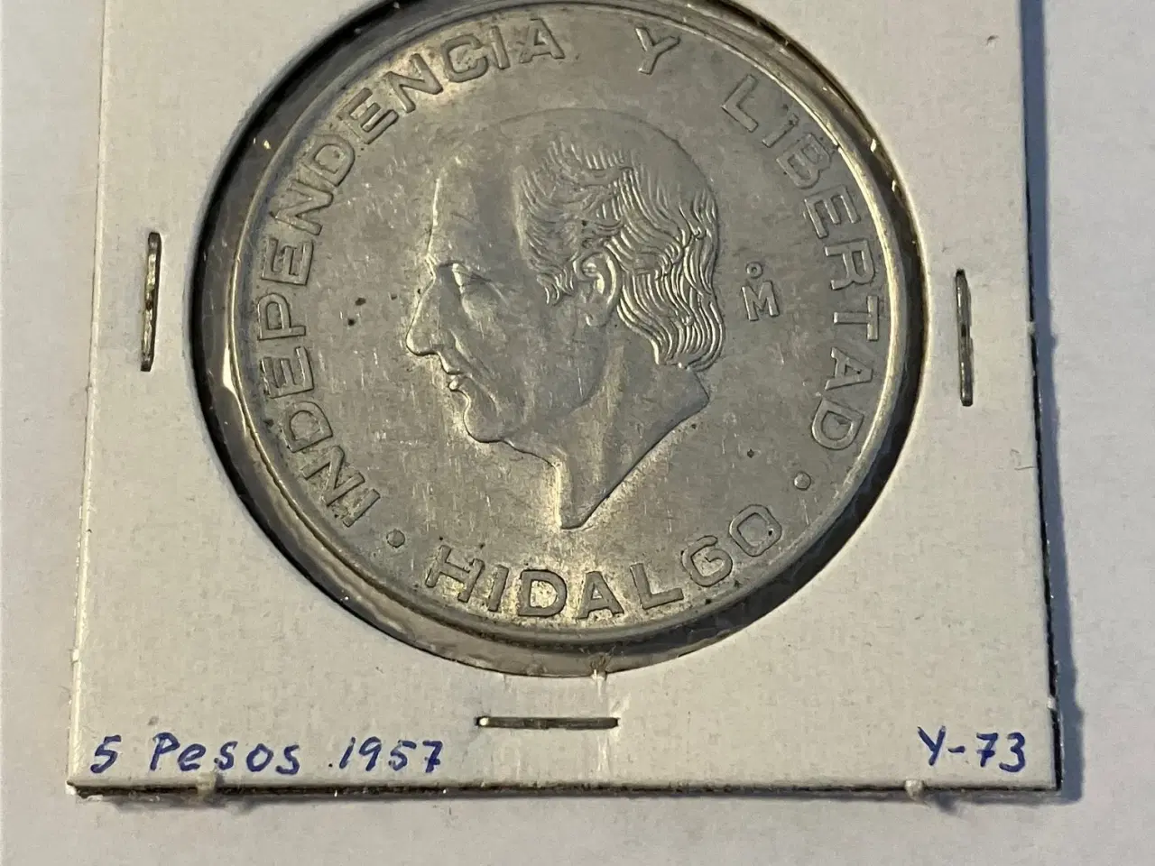 Billede 1 - 5 Pesos 1957 Mexico