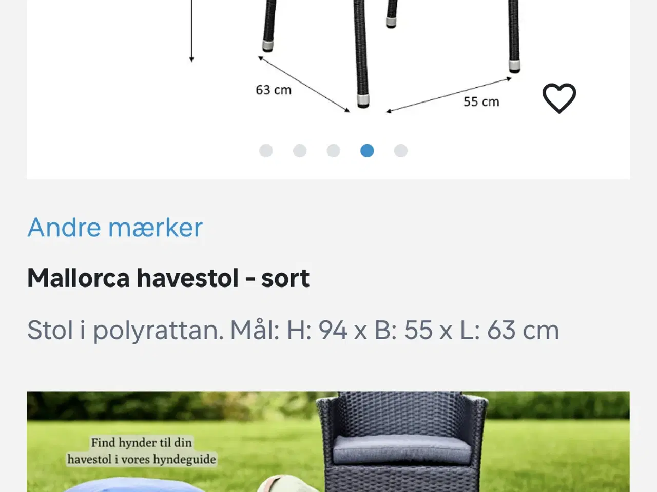 Billede 3 - Havebord og stole