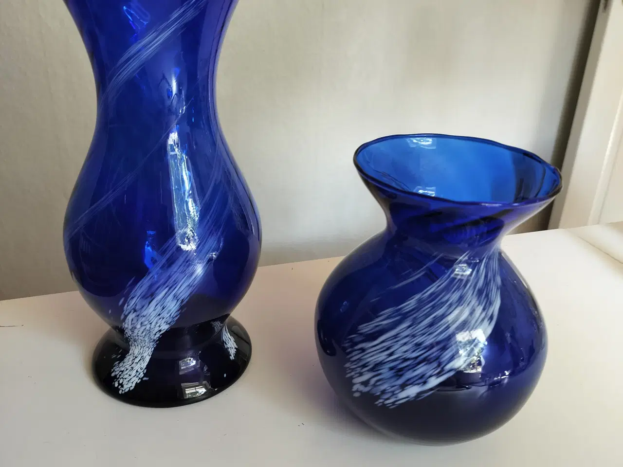 Billede 1 - Rigtig fine håndlavede glasvaser