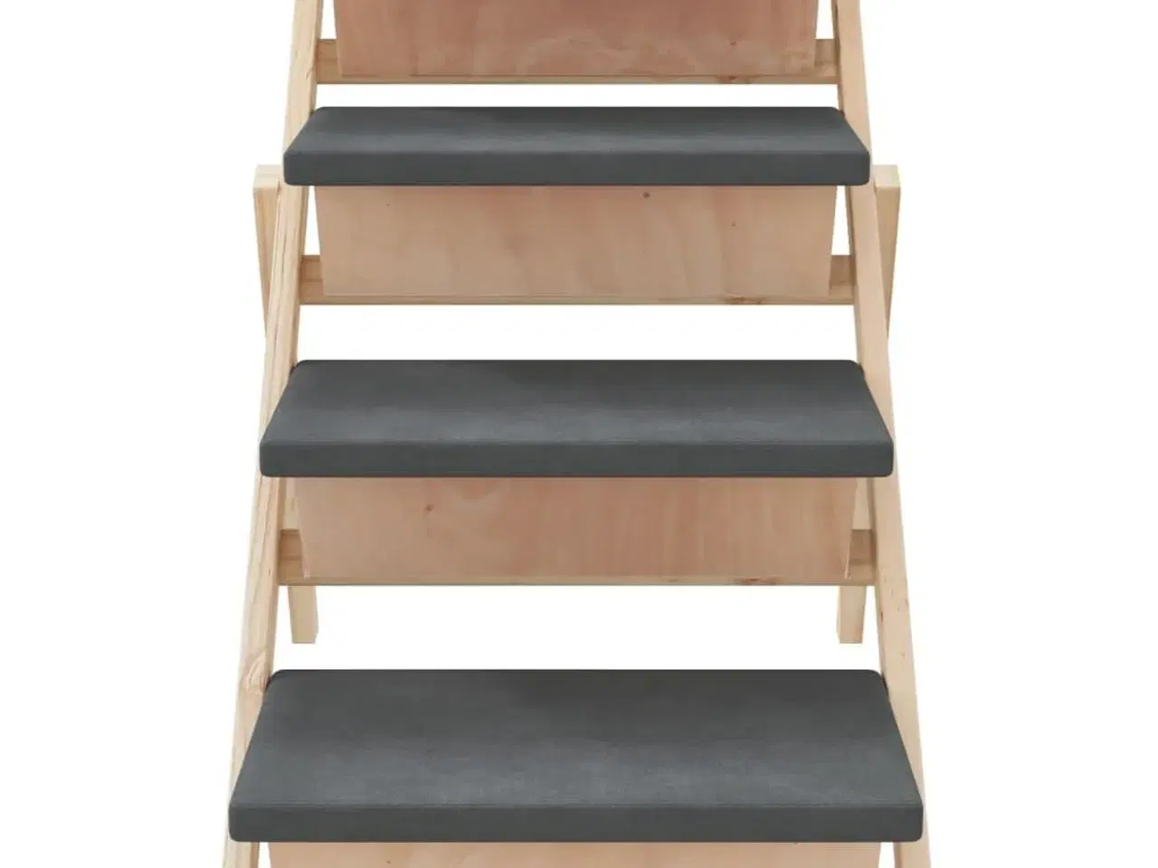 Billede 5 - Hundetrappe 105x47 cm massivt fyrretræ grå