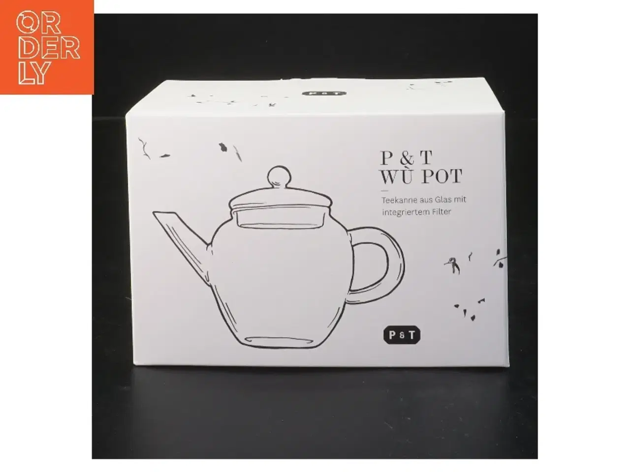 Billede 1 - Glastepotte med integreret filter fra Paper & Tea (str. 10,5 cm)