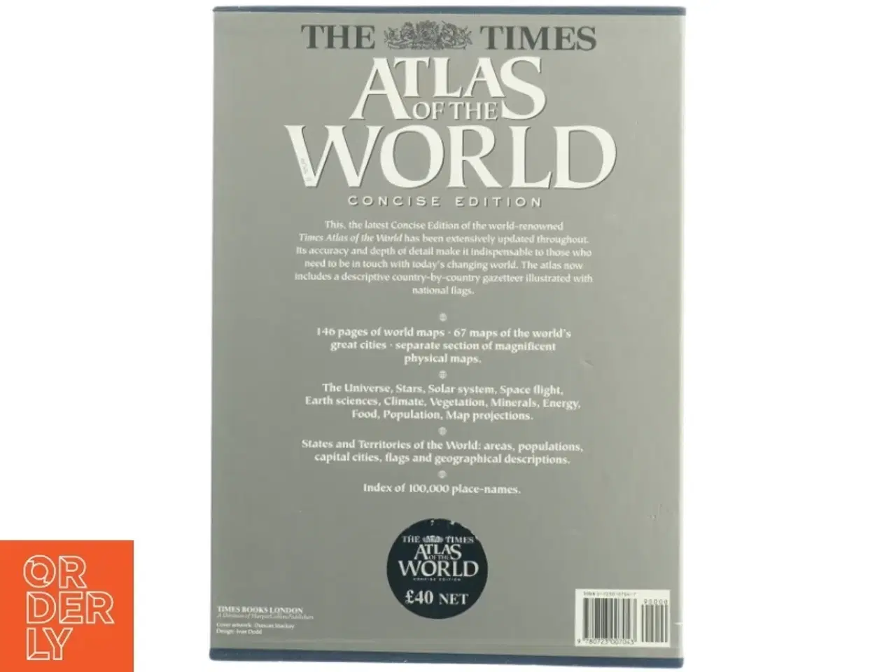 Billede 2 - Verdensatlas, The Times Concise Edition (str. 39,5 x 28 x 3 cm)
