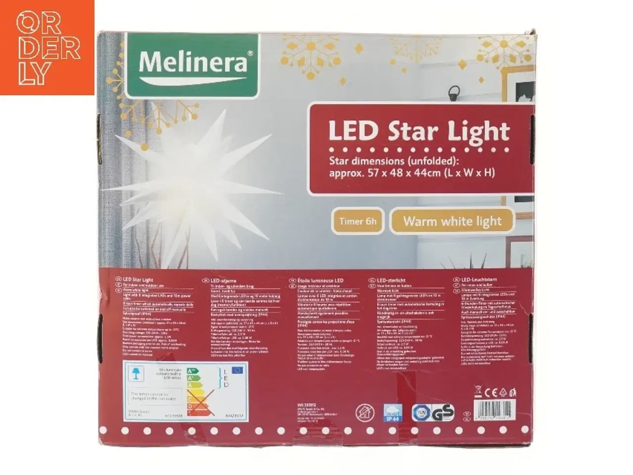 Billede 1 - LED stjerne lampe fra Melinera (str. 57x48x44 cm)