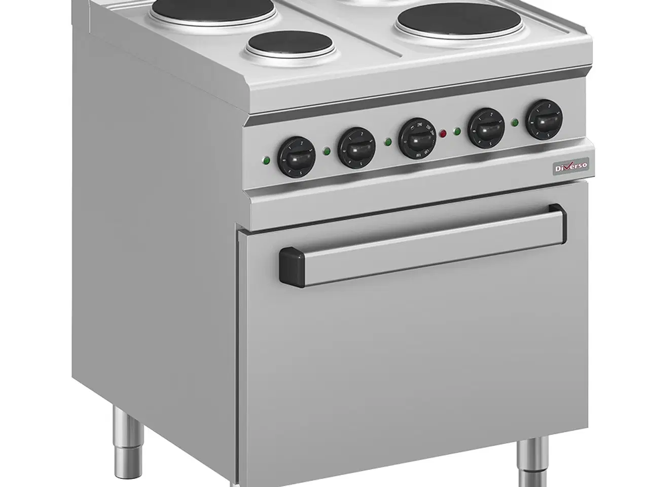 Billede 1 -  Elektrisk Komfur med 4 Kogeplader og El-ovn