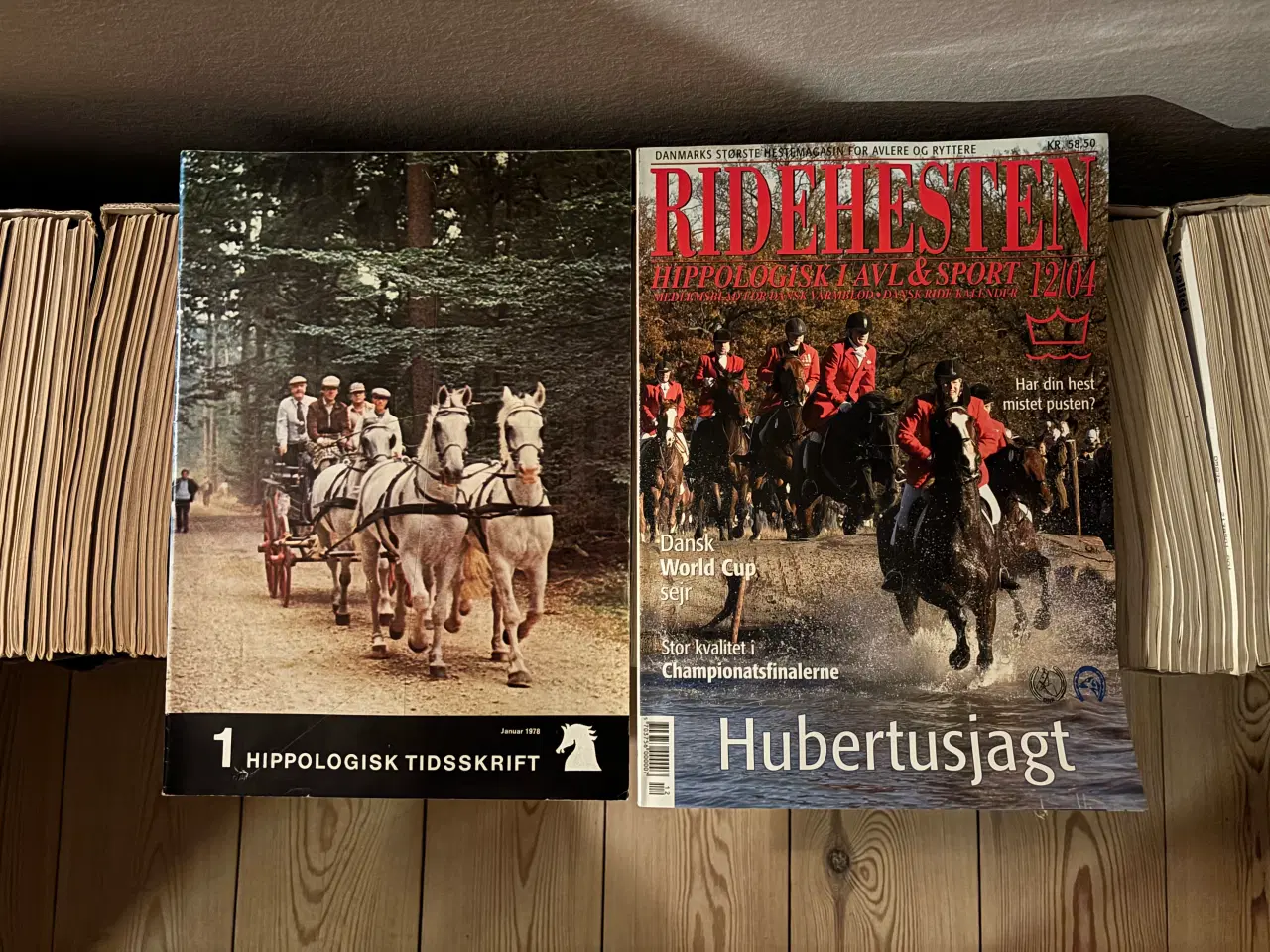 Billede 1 - Hippologisk Tidsskrift samling, årgang 1978-2004