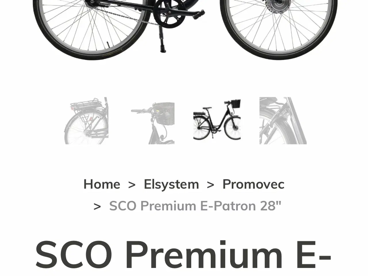 Billede 2 - Luksus DANSK SCO el cykel helt ubrugt