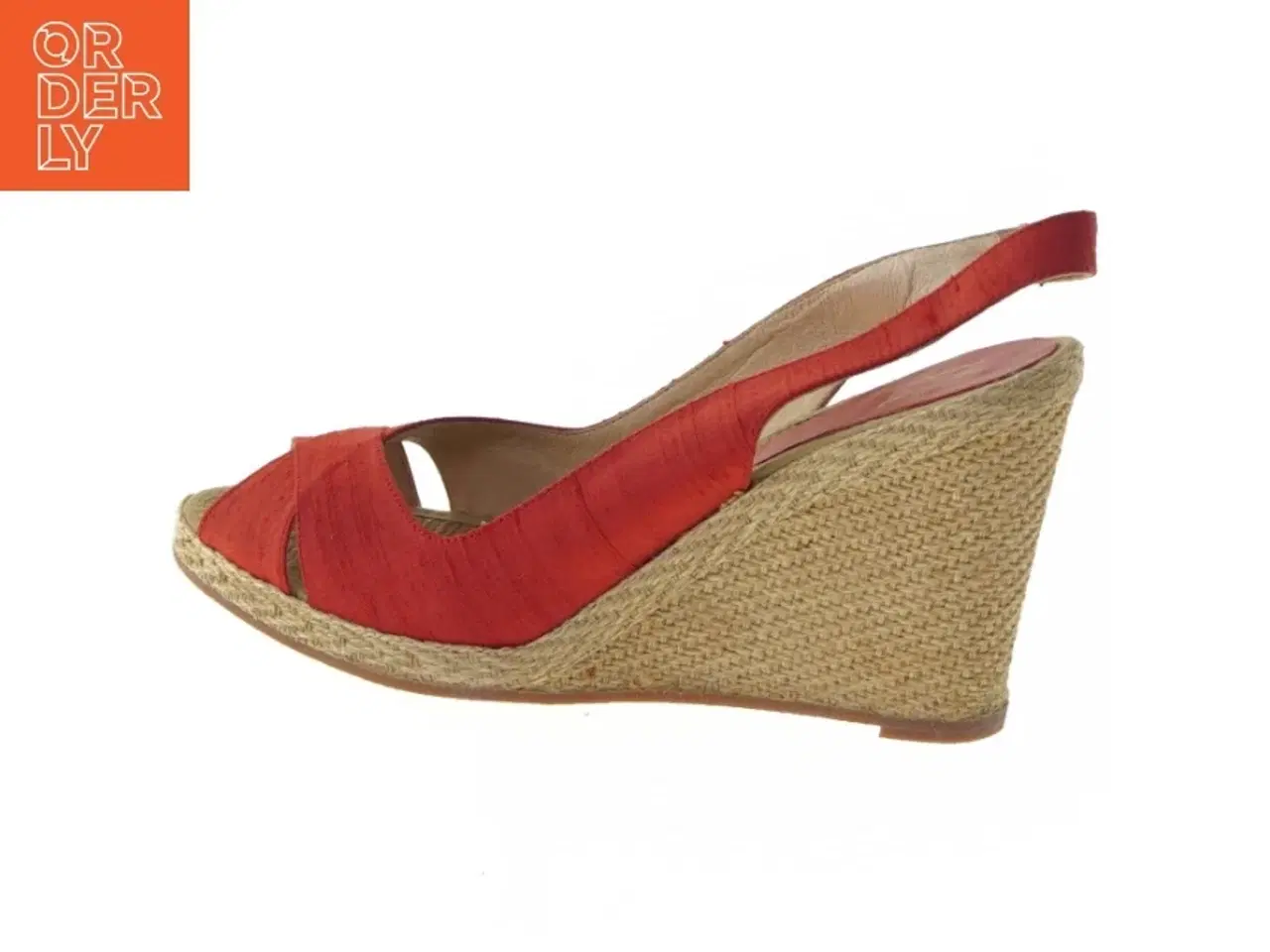 Billede 1 - Røde kilehælsandaler fra Billi Bi (str. 41 )