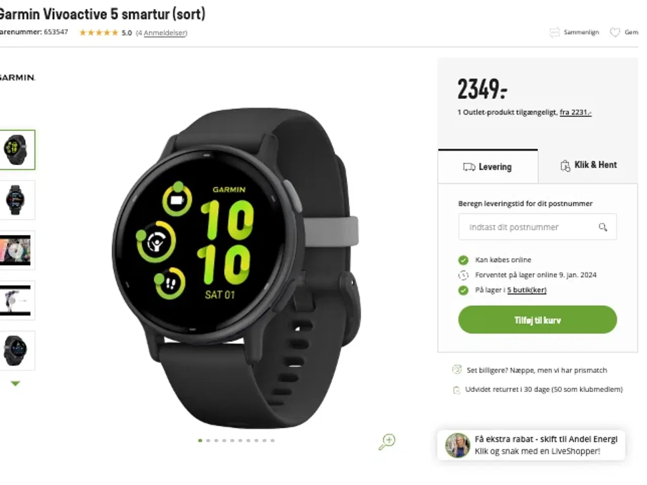 Billede 2 - Garmin Vivoactive 5 NYT