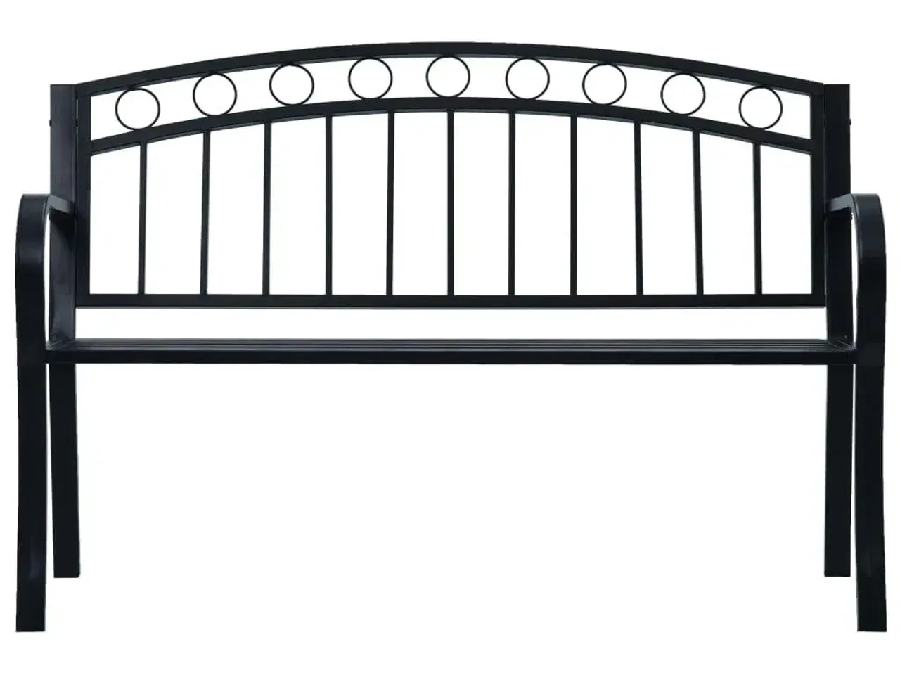 Billede 2 - Havebænk 125 cm stål sort