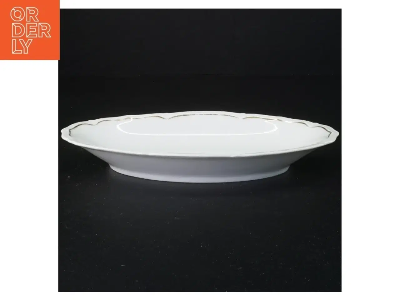 Billede 3 - Porselænsfad med blomsterdekoration fra Bavaria (str. 25 x 14 cm)