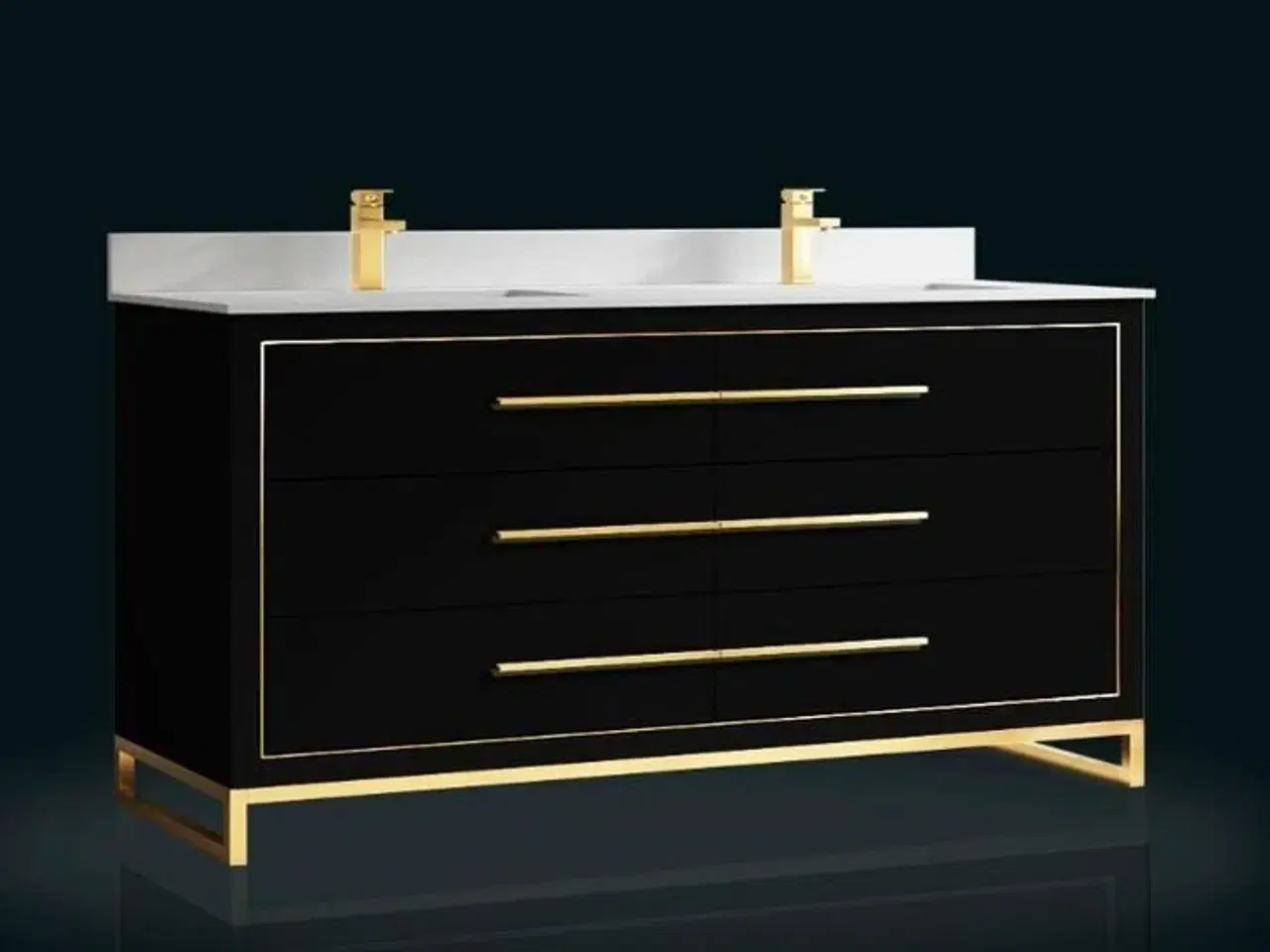 Billede 1 - Baderumsmøbel, Colombia, Black, 180